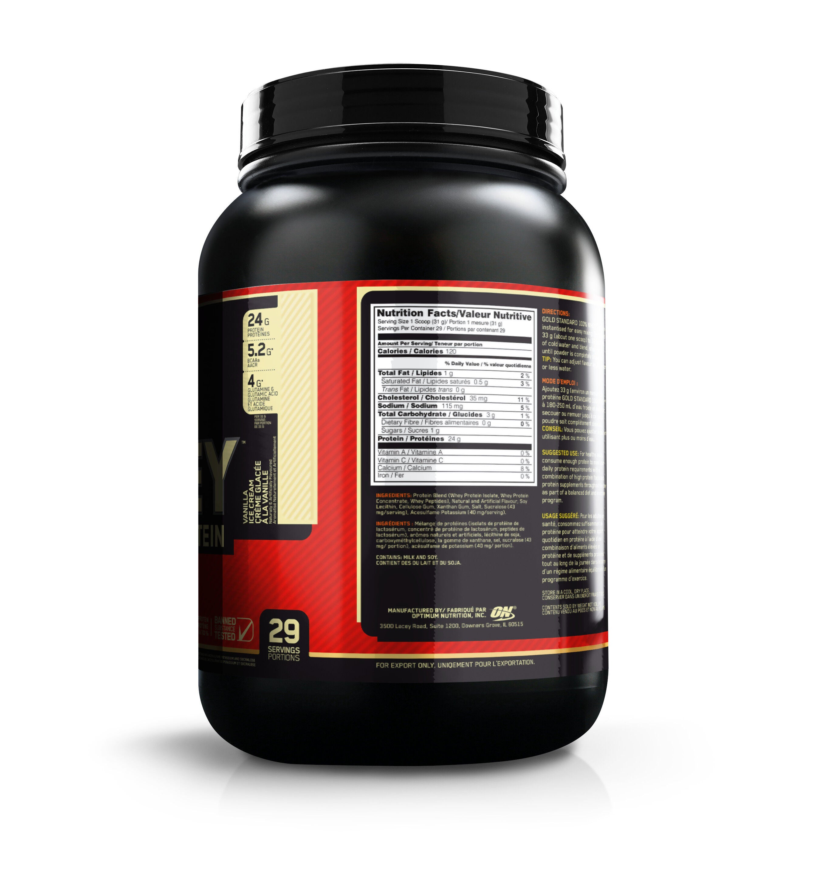 Gold Standard 100% Whey&trade; Protein - Vanilla Ice Cream  | GNC
